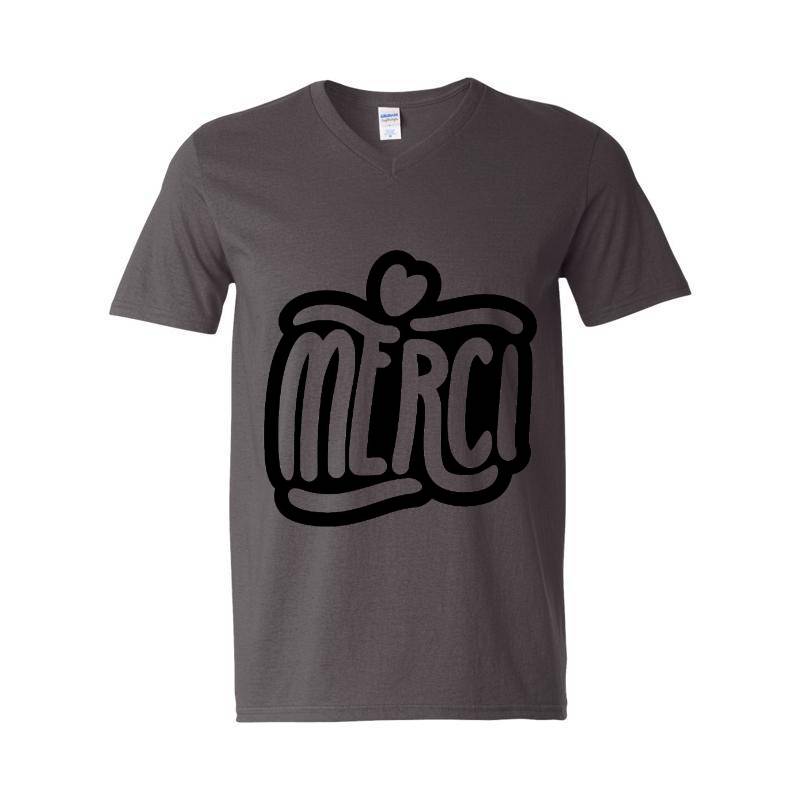 Merci V-Neck T-Shirt