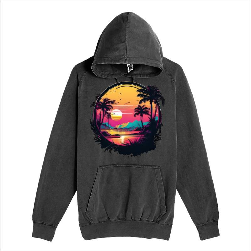 Sunset On The Tropical Island Hoodie