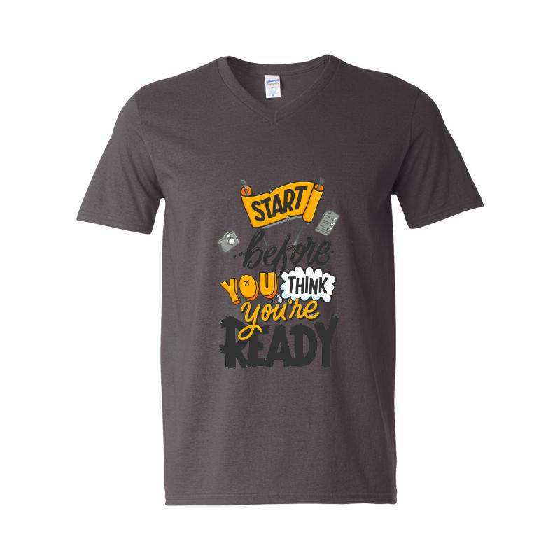 Start Before V-Neck T-Shirt