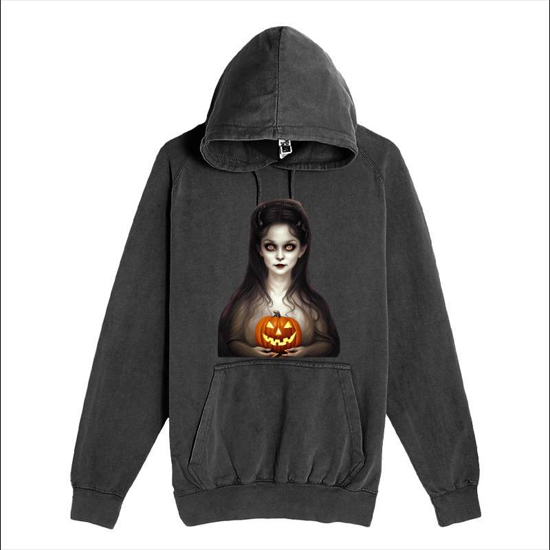 Halloween A Cute Vampire Head Face Hoodie