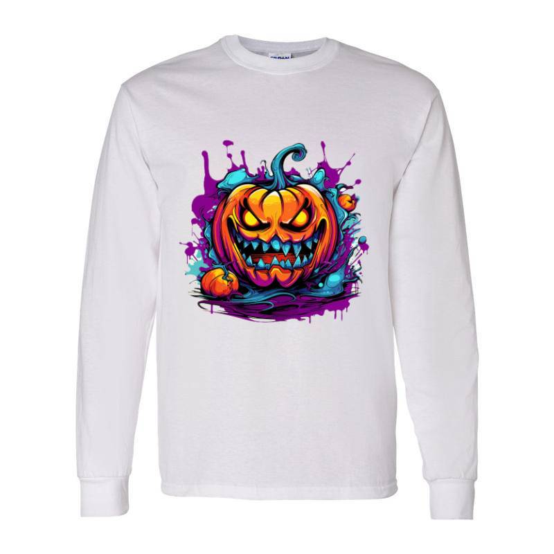 Halloween Pumpkin Long Sleeve Shirt