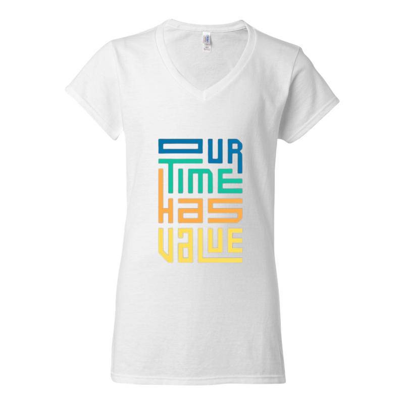 Time Has Value V-Neck T-Shirt
