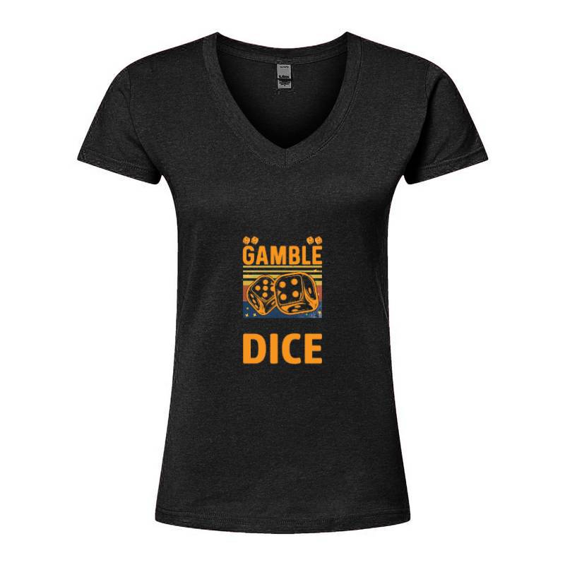 Gamble Dice V-Neck T-Shirt
