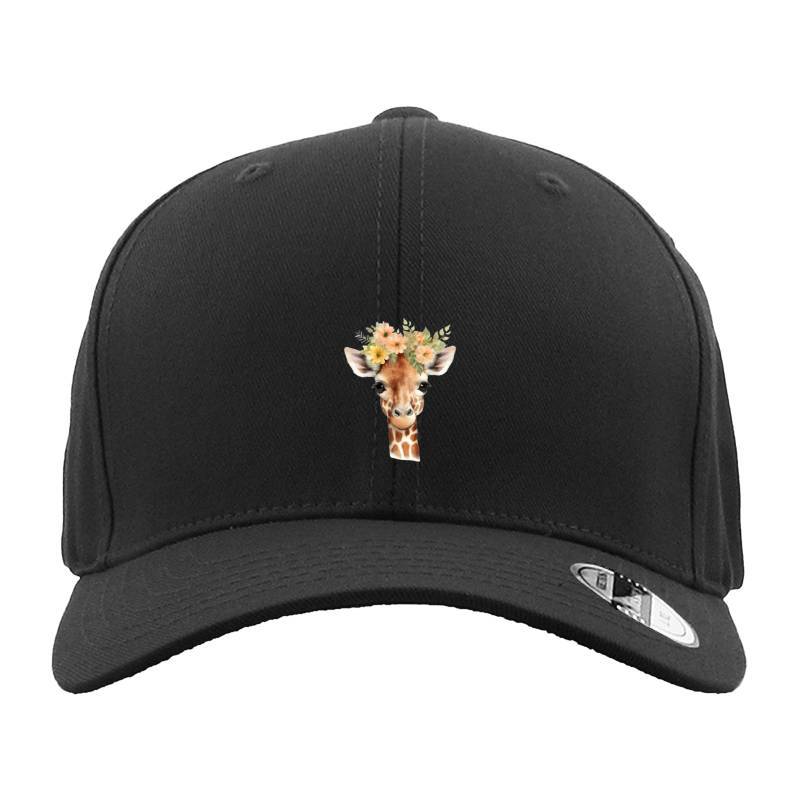 Giraffe with flower Hat