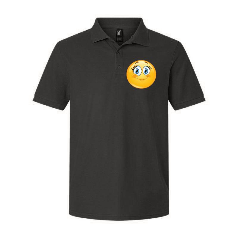 Cute Smiley Emoji Polo T-Shirt