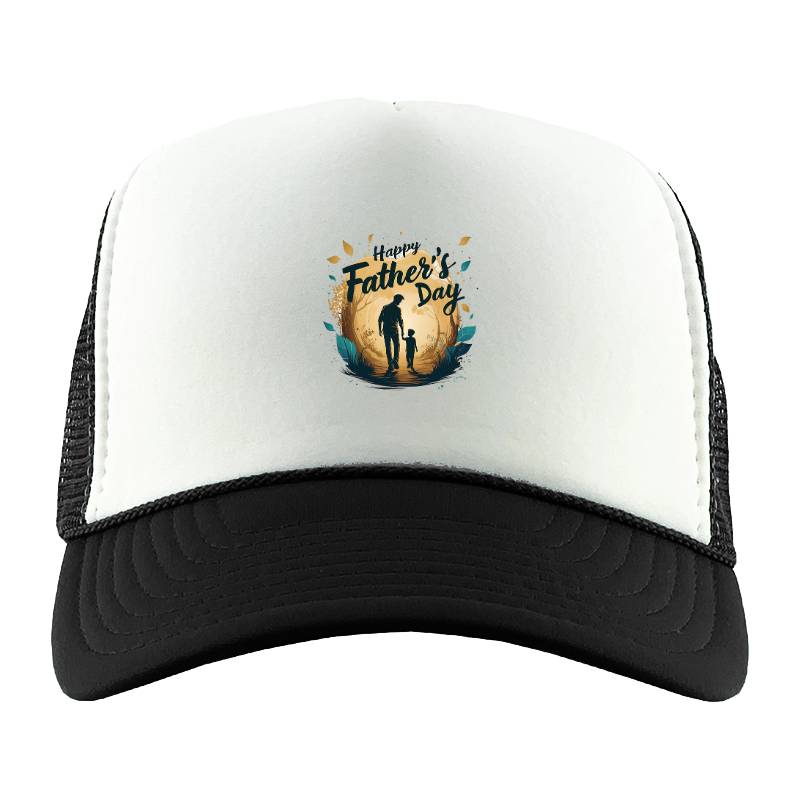 Father And Children Trucker Hat