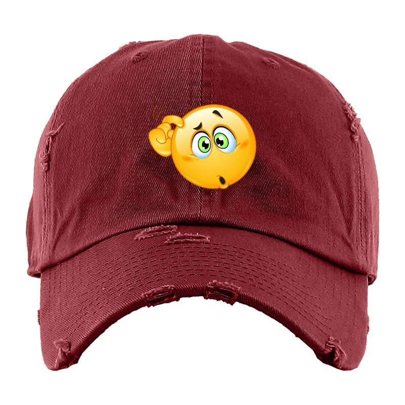 Confused Emoji Baseball Cap