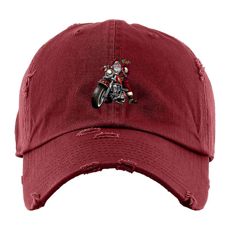 Motorcycle Santa Claus Baseball Cap