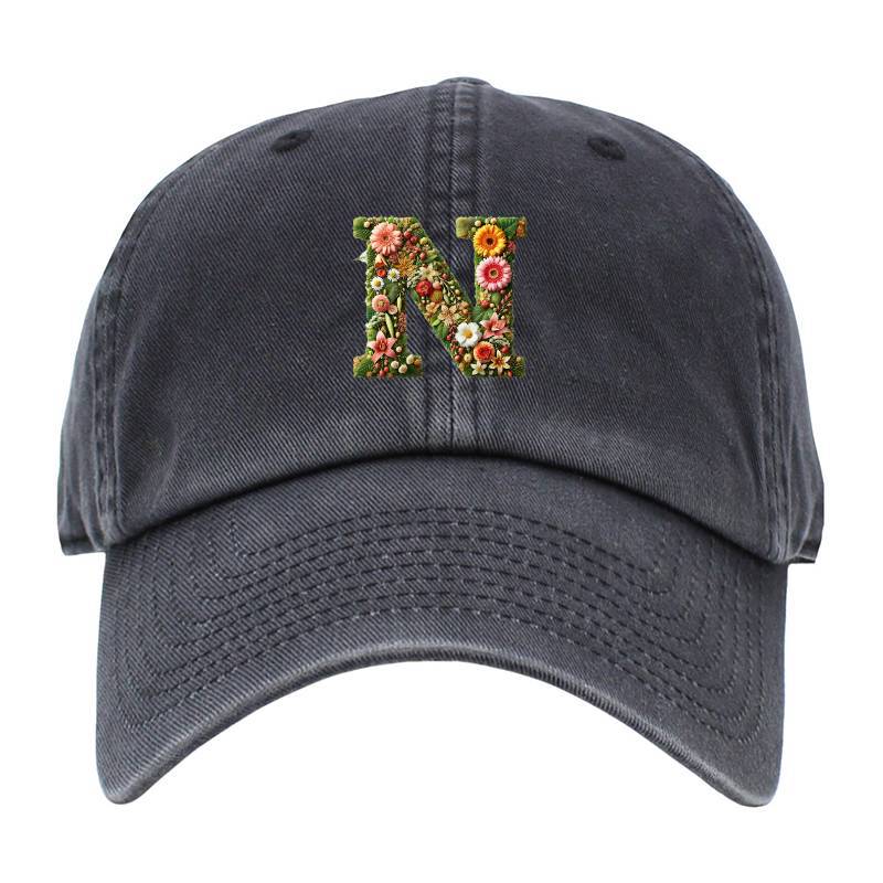 Letter N Baseball Cap