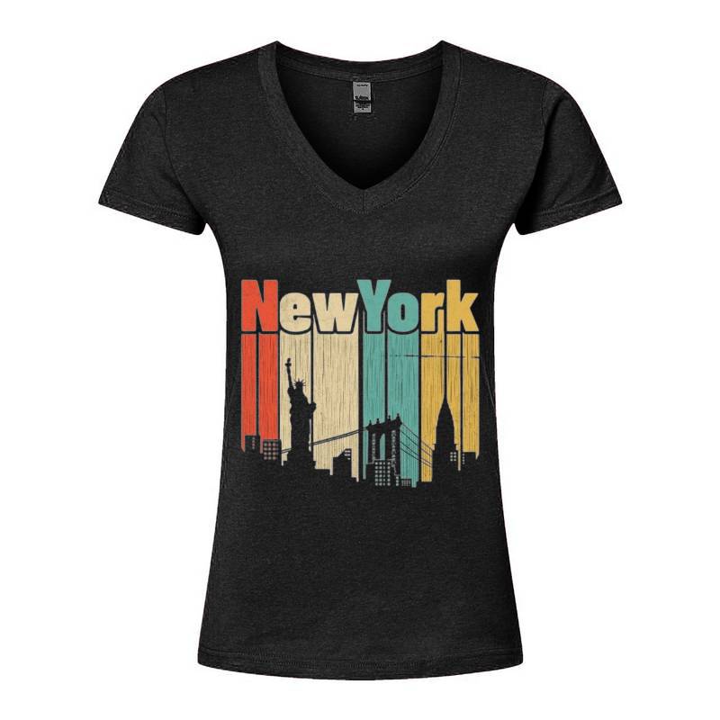 New York V-Neck T-Shirt