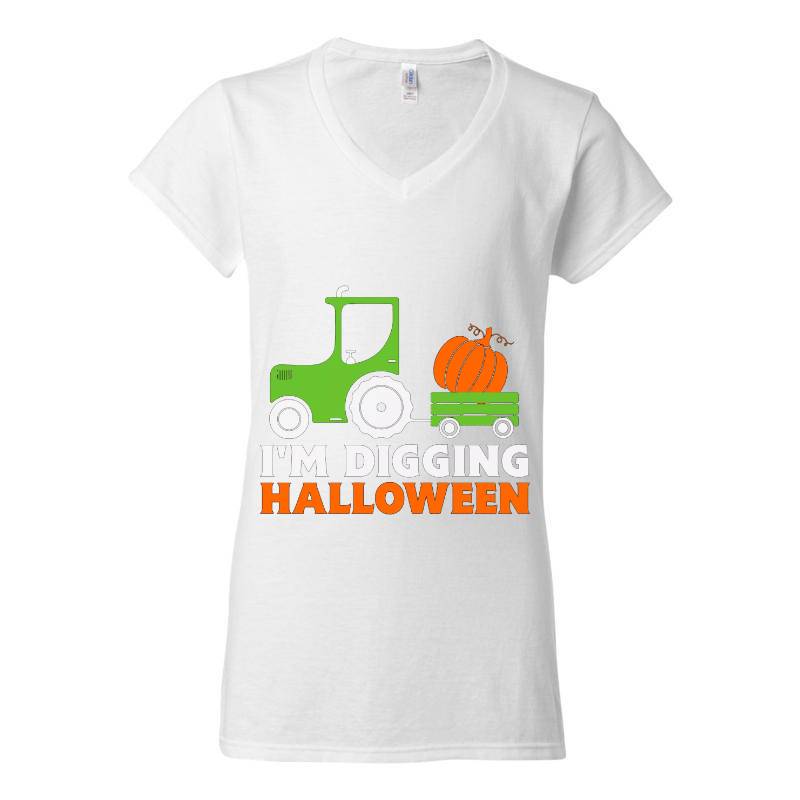 Im Digging Halloween V-Neck T-Shirt