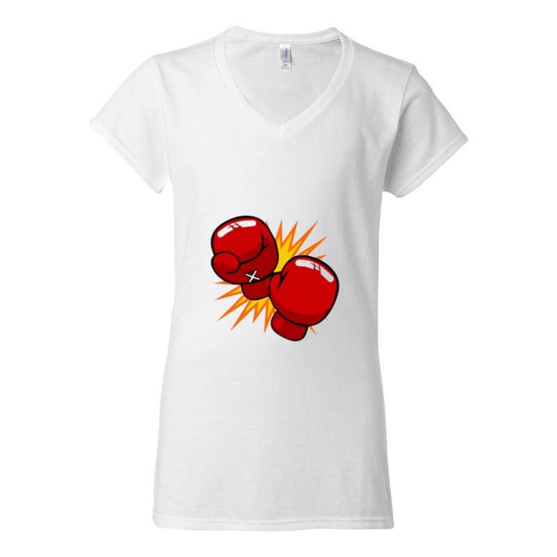 Boxing gloves V-Neck T-Shirt