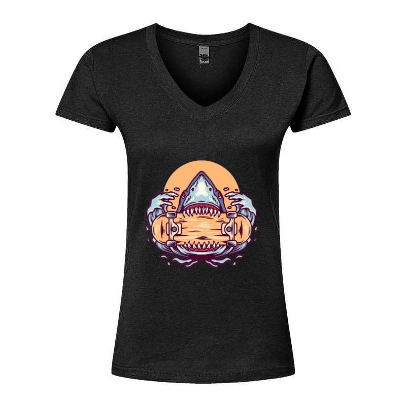 Shark V-Neck T-Shirt