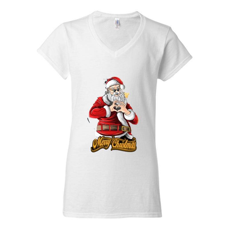 Santa Claus V-Neck T-Shirt