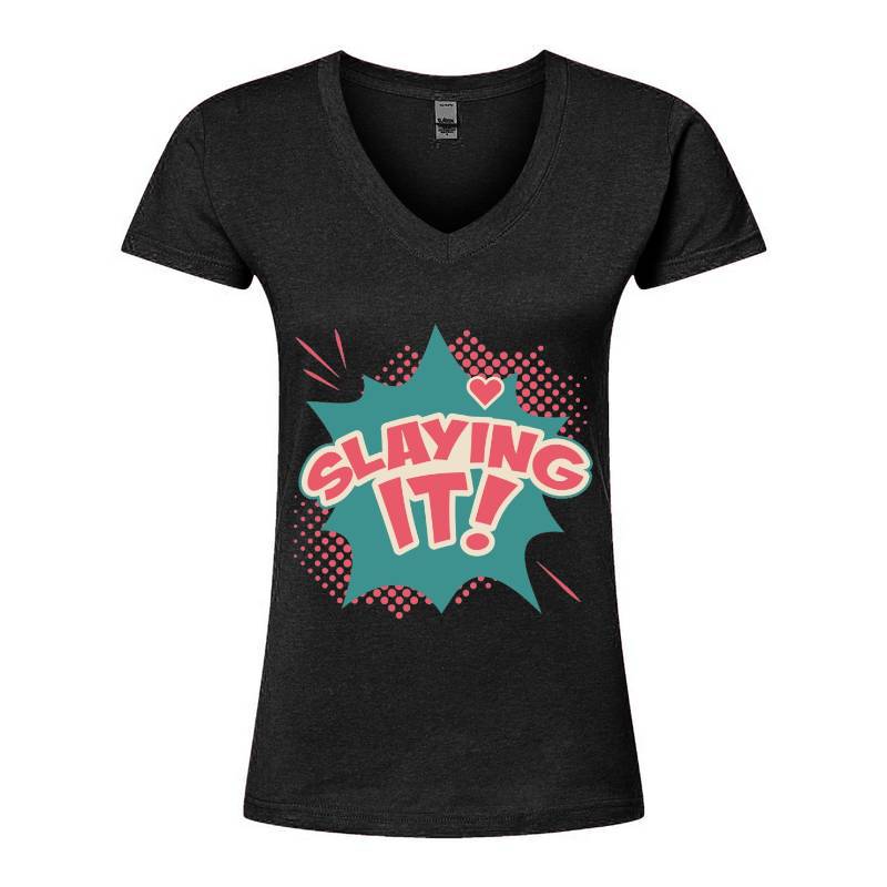 Slaying it! V-Neck T-Shirt