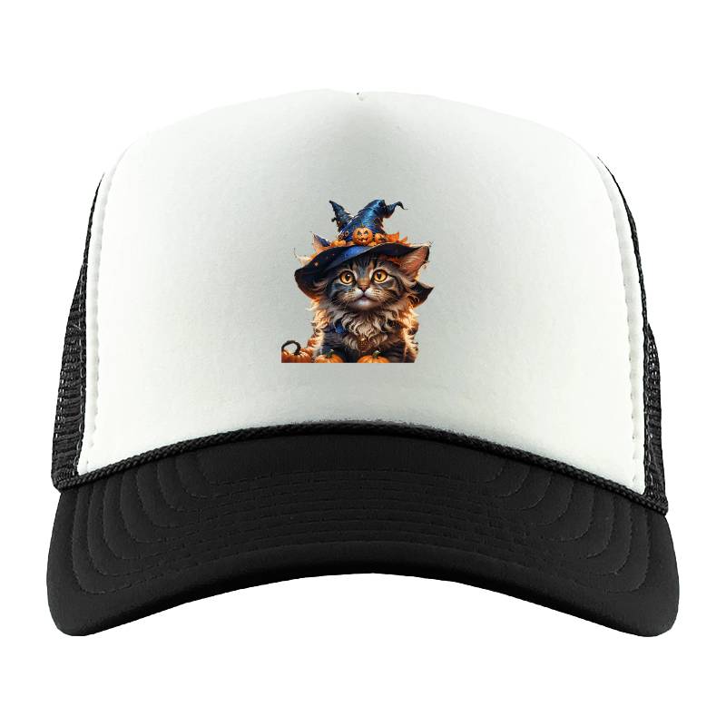 Cat Halloween Trucker Hat