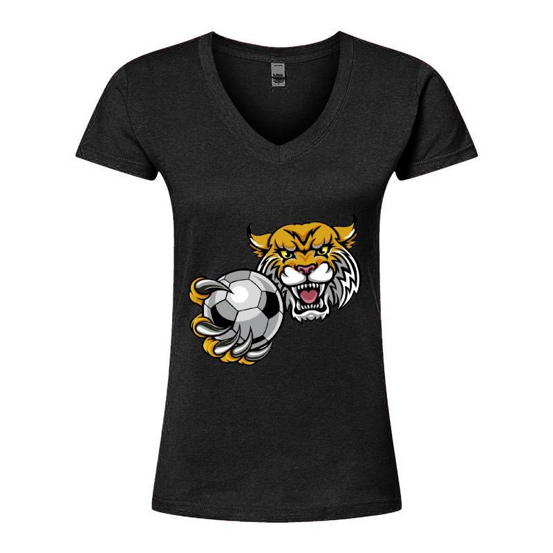 Tiger Football V-Neck T-Shirt