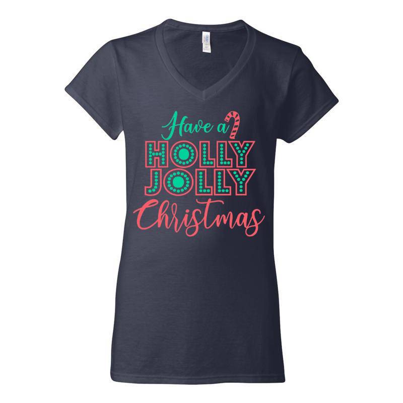 Holly Jolly V-Neck T-Shirt