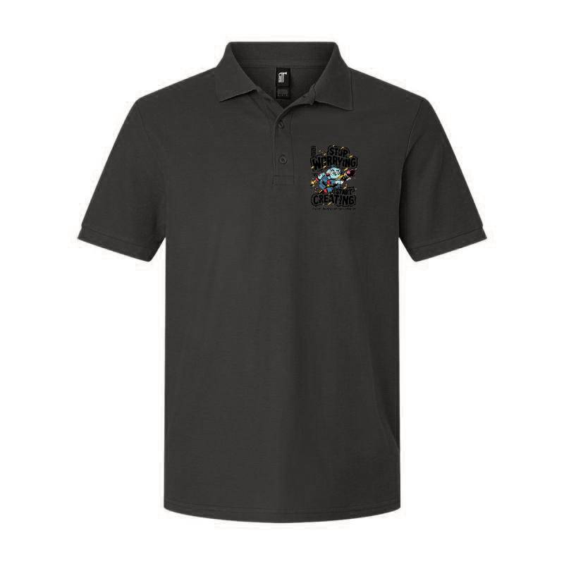 Stop Worrying Start Creating Polo T-Shirt