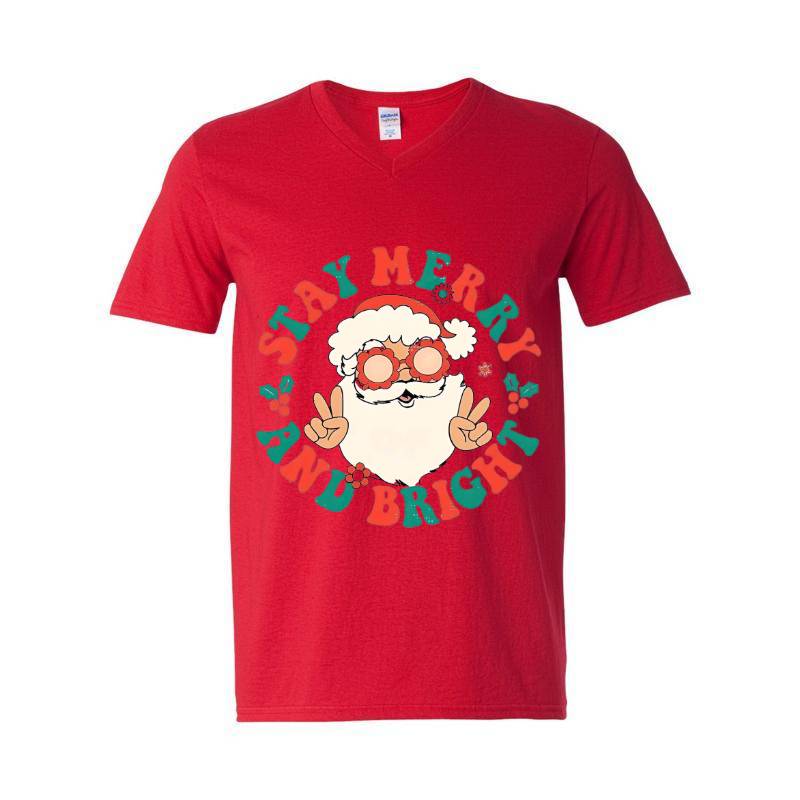 Cristmas Santa V-Neck T-Shirt