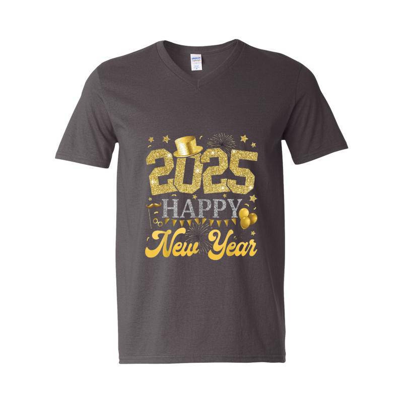 2025 Happy New Year V-Neck T-Shirt