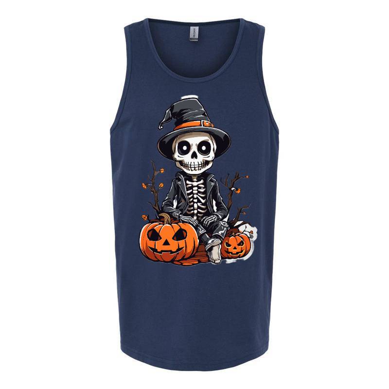 Skeleton Halloween Tank Top T-Shirt