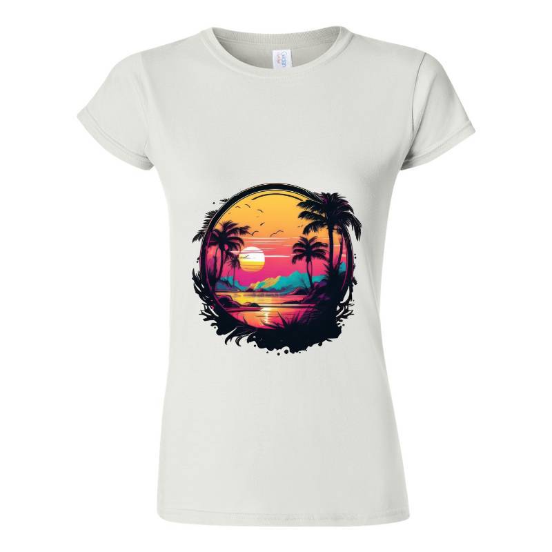 Sunset On The Tropical Island T-Shirt