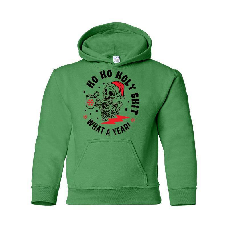 Ho Ho Ho Skull Hooded Sweatshirt