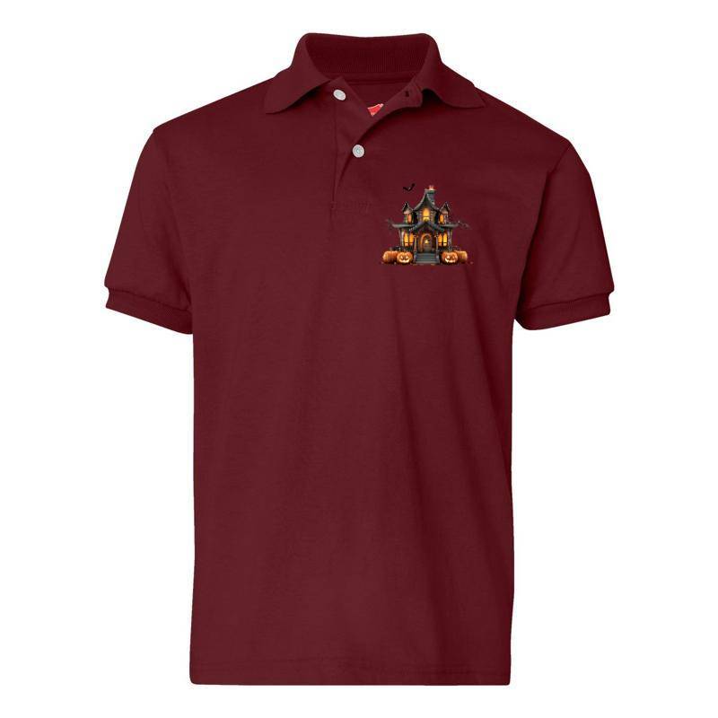 Halloween Pumpkin Polo T-Shirt