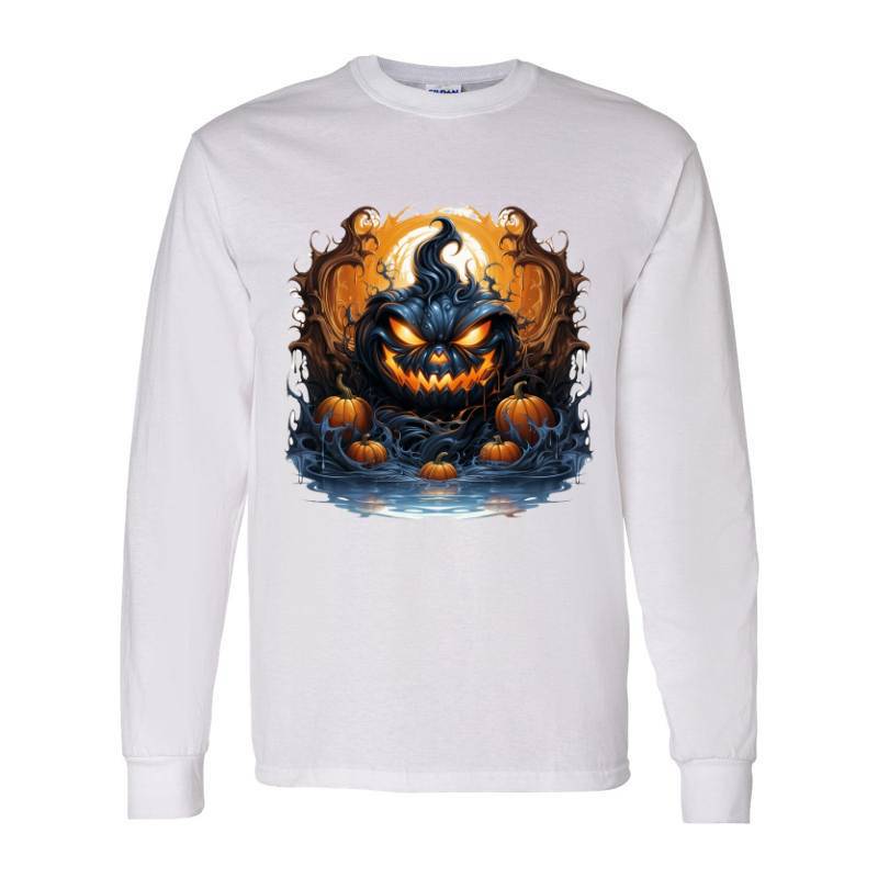 Scary Pumpkin Long Sleeve Shirt