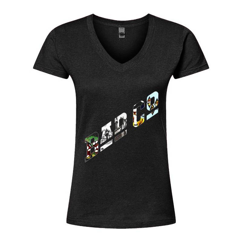 Bad Co Distressed V-Neck T-Shirt
