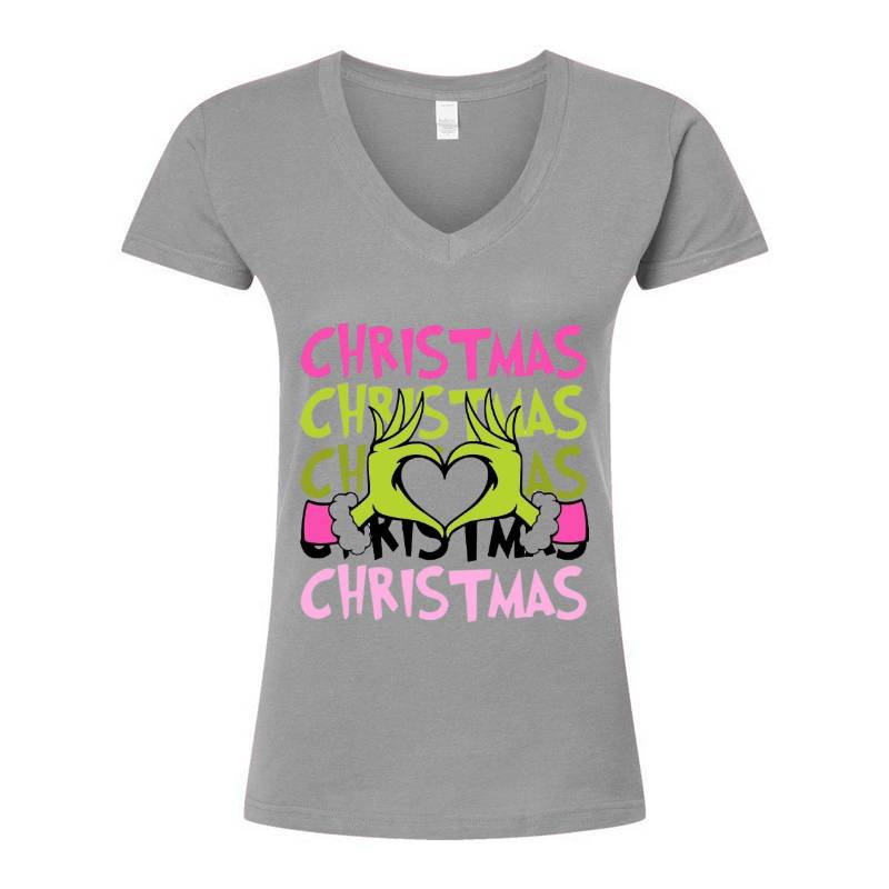 Cristmas Santa V-Neck T-Shirt