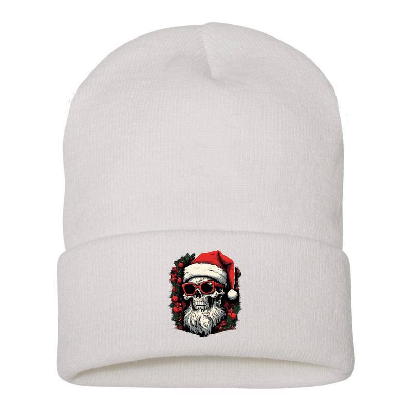 Skull Snat Claus Beanie