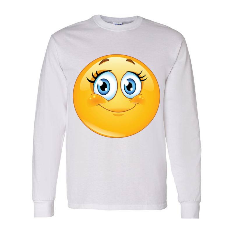 Cute Smiley Emoji Long Sleeve Shirt