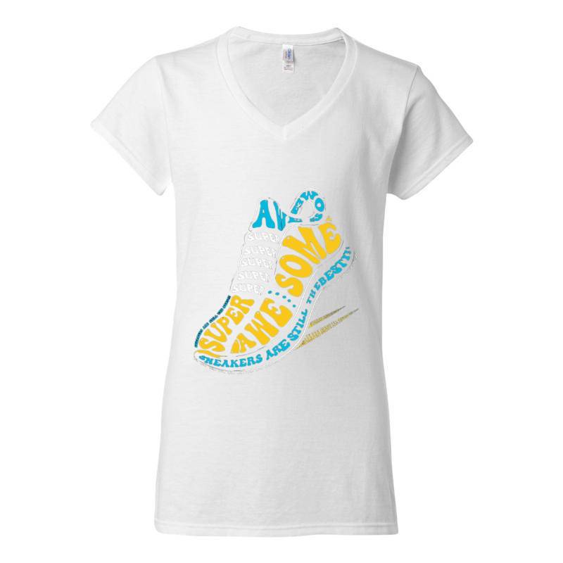 Design Shoe V-Neck T-Shirt