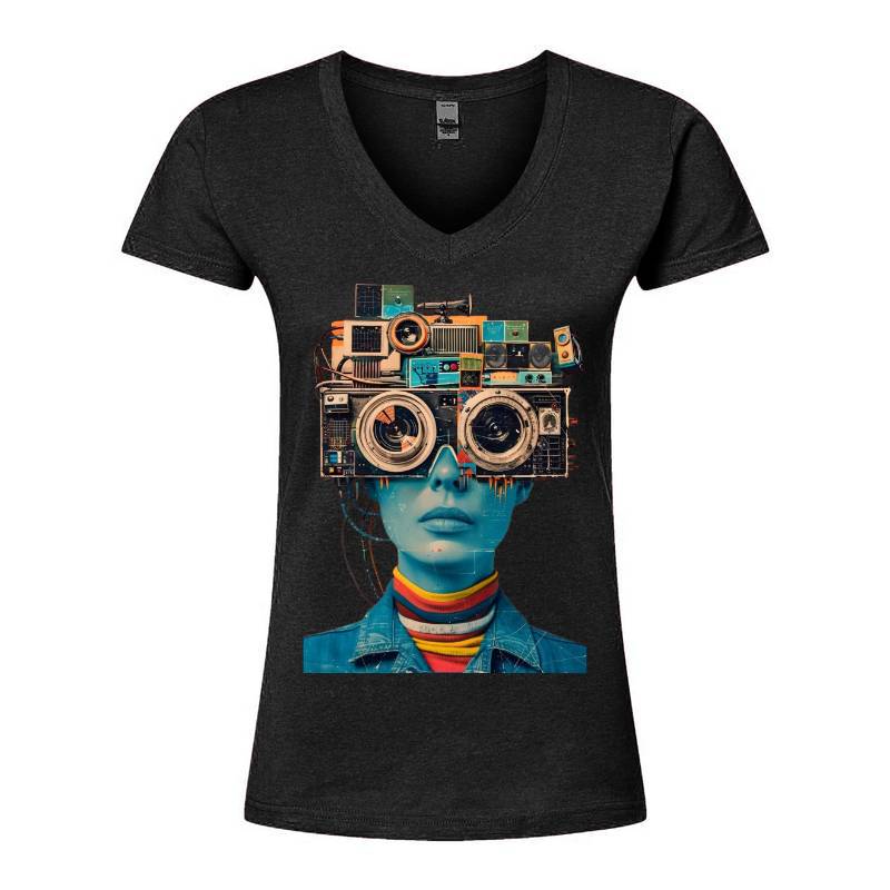 Art Woman V-Neck T-Shirt
