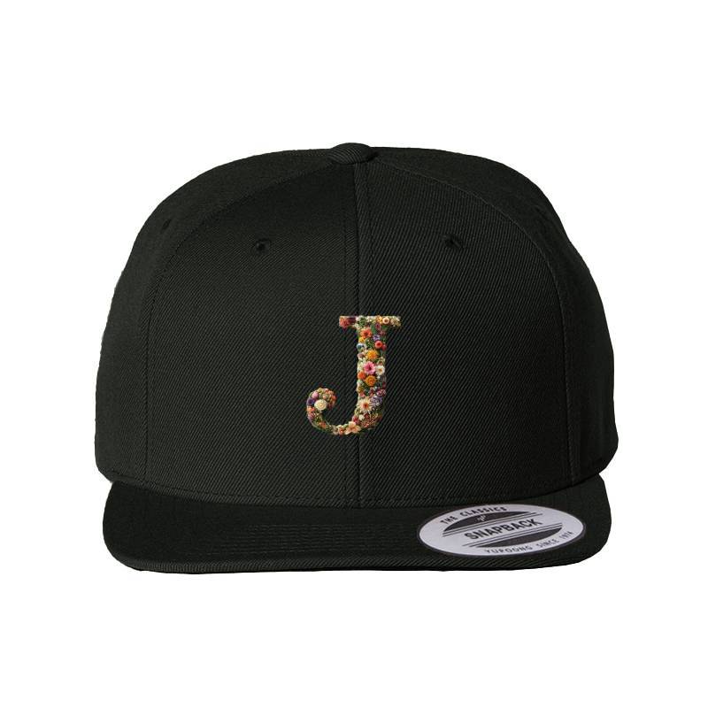 Letter J Snapback Cap