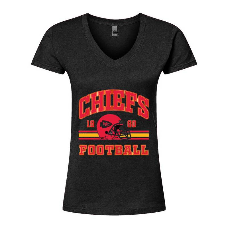 Kansas City Chiefs V-Neck T-Shirt