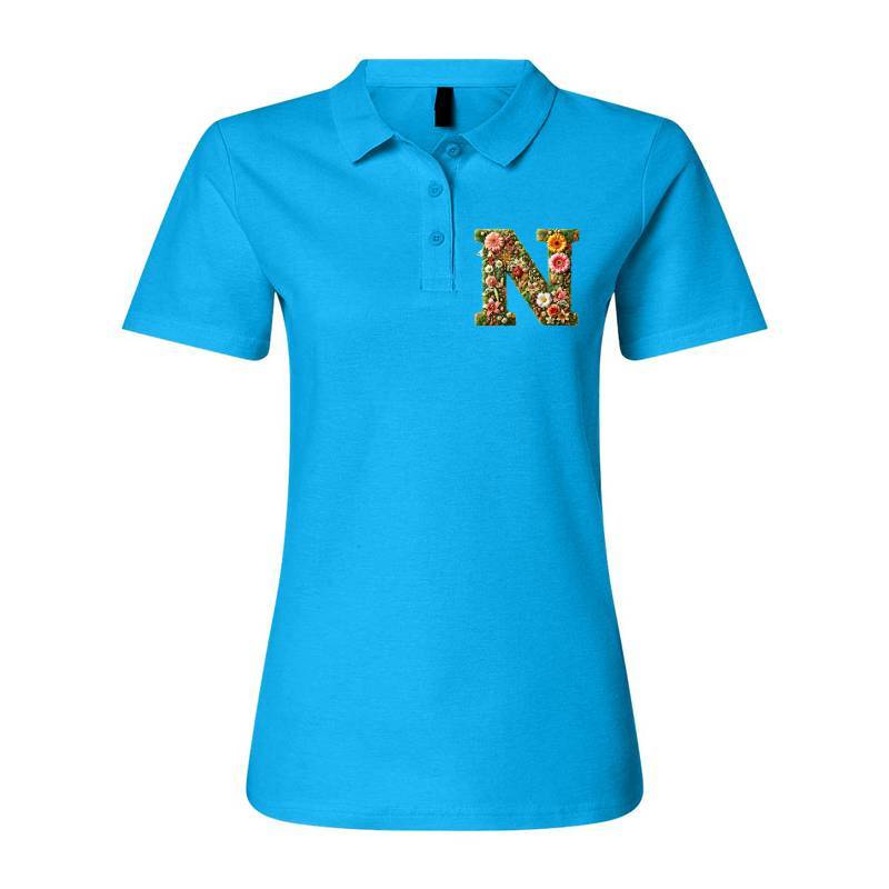 Letter N Polo T-Shirt