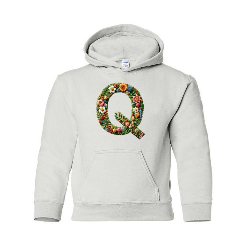 Letter Q Hooded Sweatshirt
