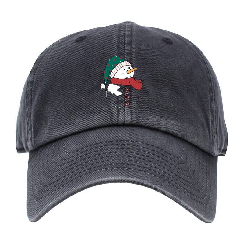 Snow man Baseball Cap