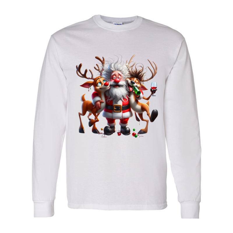 Drunk Santa Long Sleeve Shirt