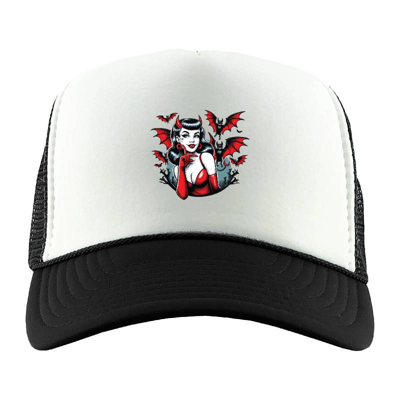 Devil Bats Ladies Fitted Trucker Hat