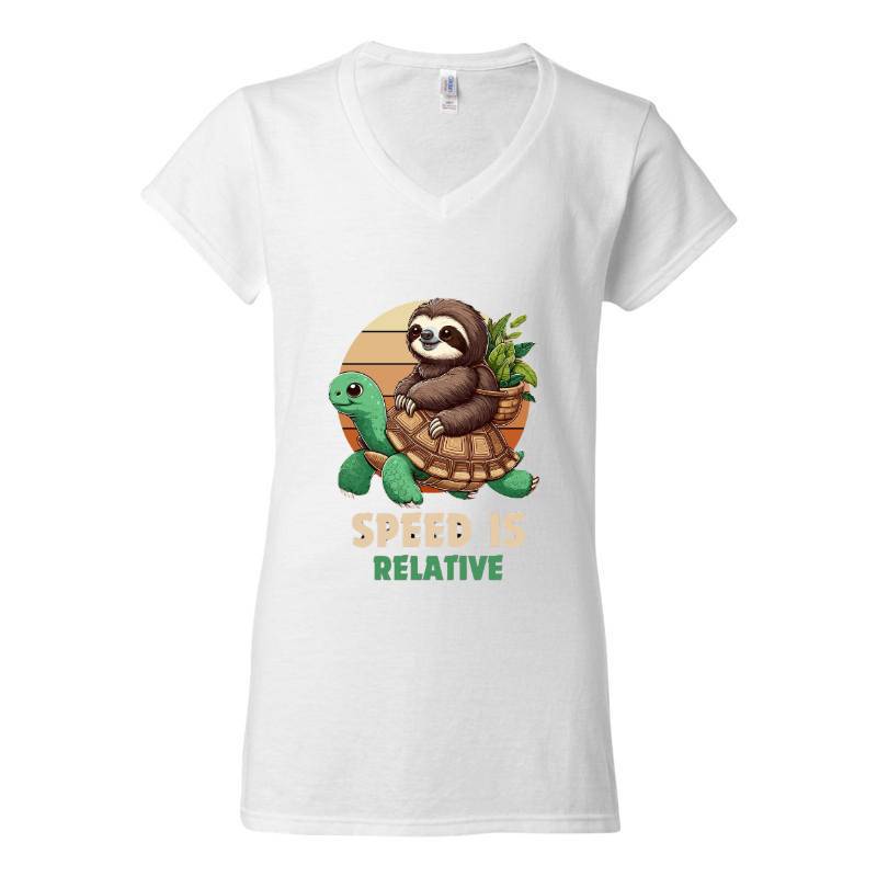 Speed Is Relative V-Neck T-Shirt