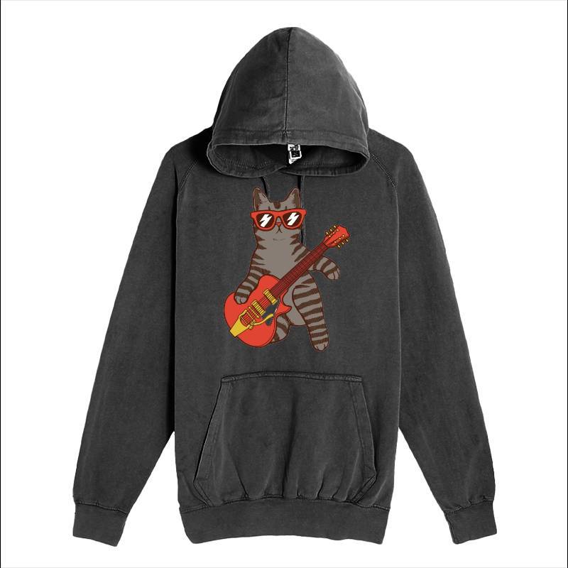 Cat Guitar Hoodie