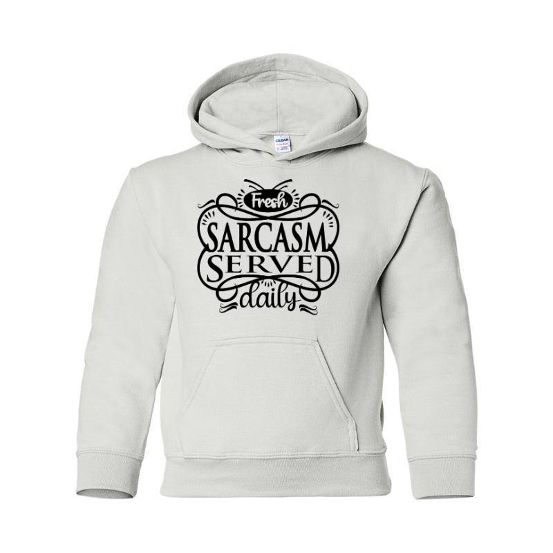 Sarcasm served Hooded Sweatshirt