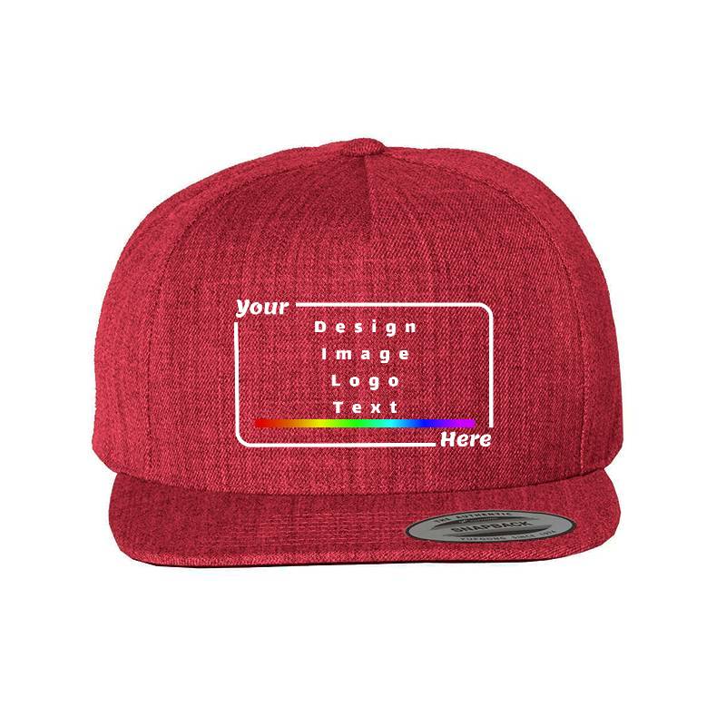 Your Design Here Caps Red Classic Cap