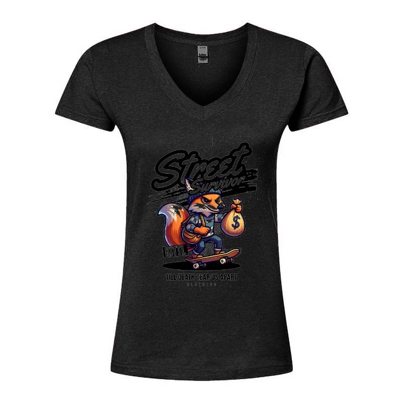 Street Survivor V-Neck T-Shirt