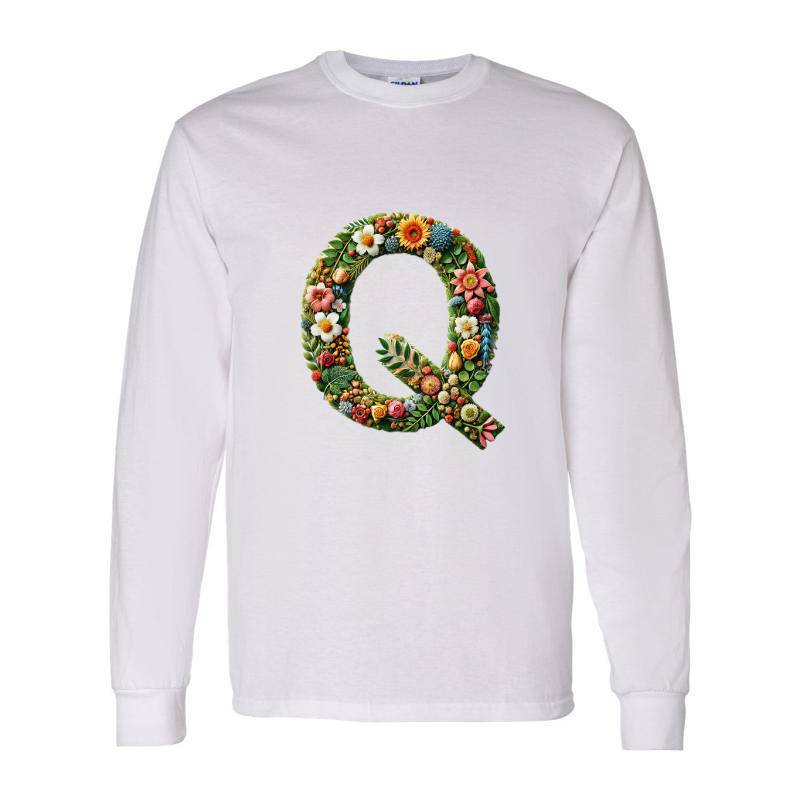 Letter Q Long Sleeve Shirt