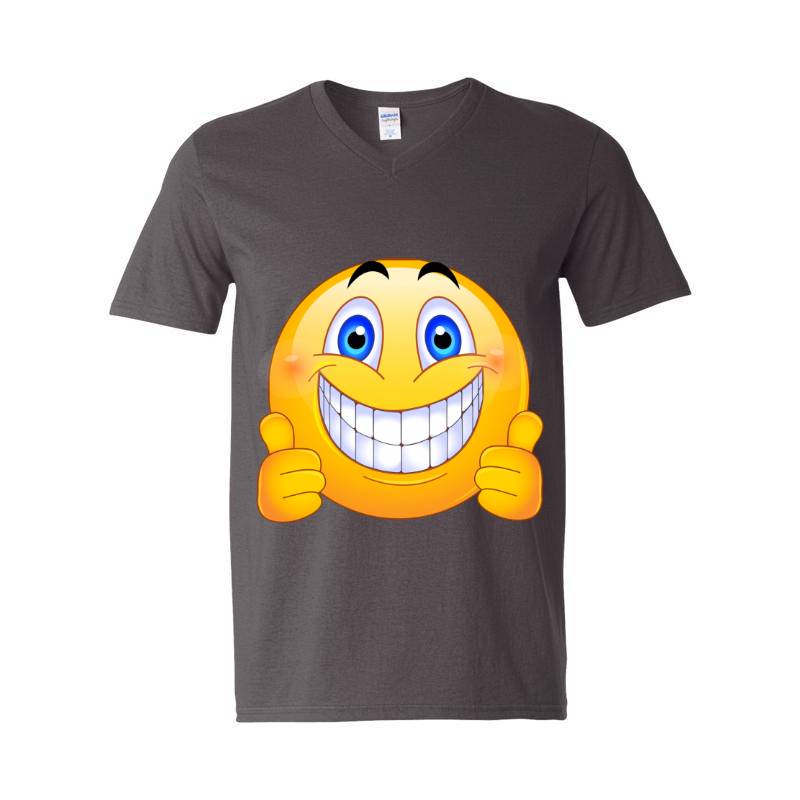 Smile Happy Yes V-Neck T-Shirt
